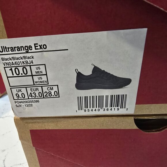 Vans MTE Ultrarange EXO Triple Black Mens Size 10 Skateboarding Hiking SHOES NEW - Picture 9 of 13